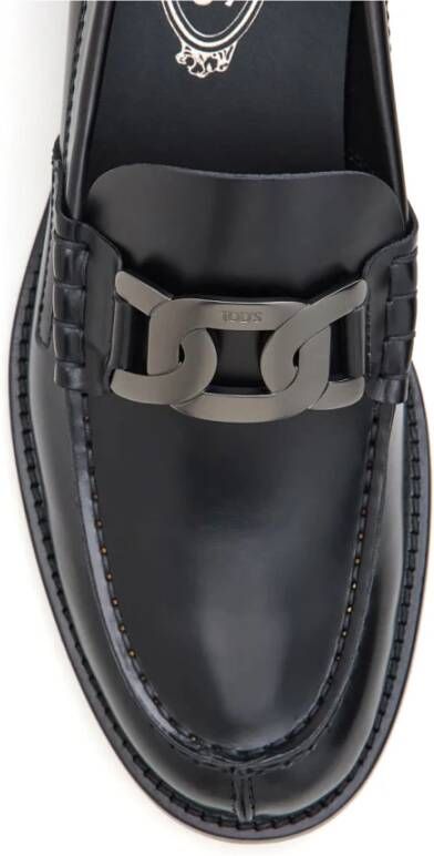 Tod's Klassieke Zwarte Leren Loafers