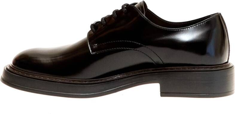 TOD'S Klassieke Zwarte Leren Zakelijke Schoenen Black Heren