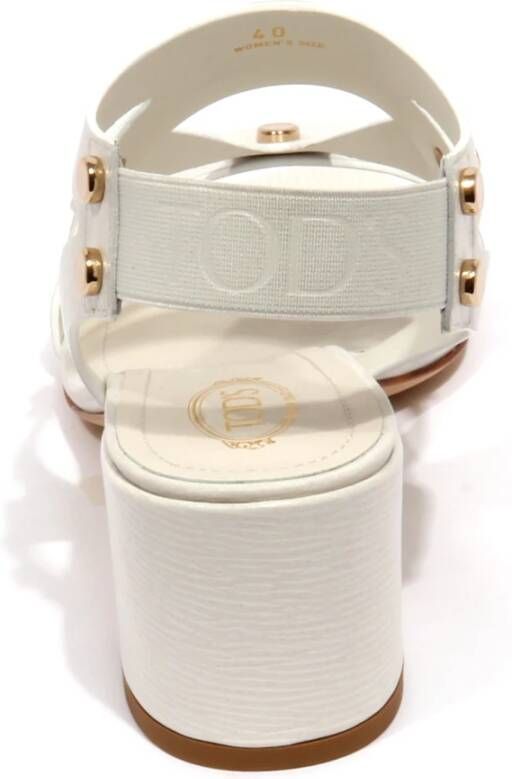 Tod's Korrel Effect Sandaal Off White Schoen