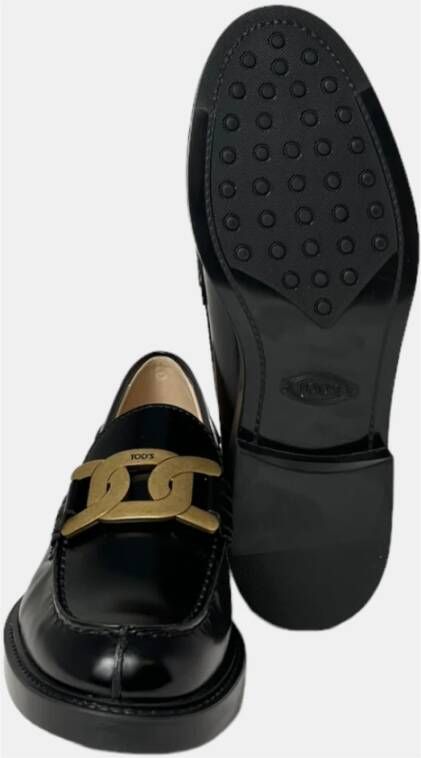 TOD'S Lage Ketting Loafers Black Dames