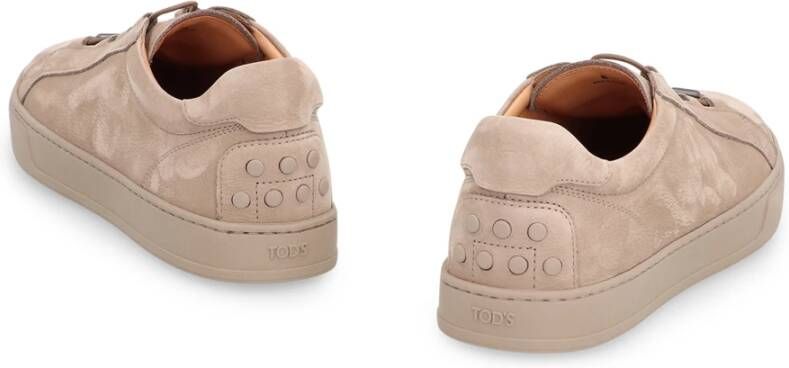 Tod's Lage Nubuck Sneakers Ronde Neus