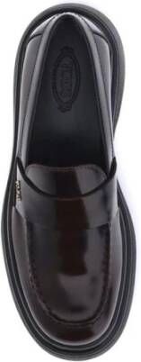 Tod's Lakleren Loafers met Rubberen Zool