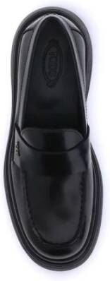Tod's Lakleren Loafers met Rubberen Zool