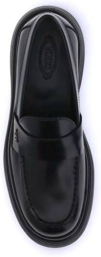 Tod's Lakleren Loafers met Rubberen Zool