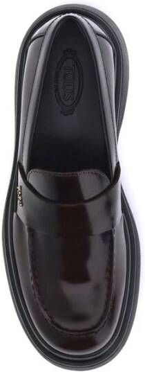 Tod's Lakleren Loafers met Rubberen Zool