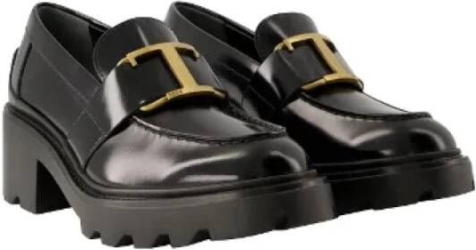 TOD'S Leather heels Black Dames