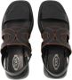 TOD'S Leather sandals Black Dames - Thumbnail 4
