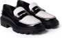 TOD'S Leren Bicolor Mocassins met Front Cut Black Dames - Thumbnail 4