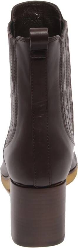 Tod's Leren enkellaars met elastisch detail