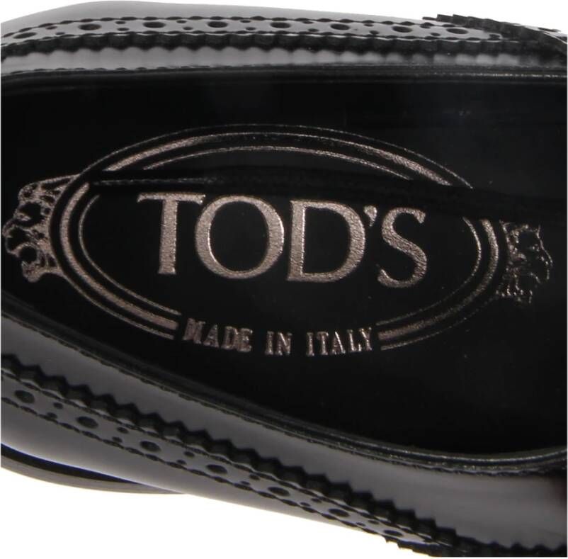 Tod's Leren Loafer Schoen Francesina Bucature