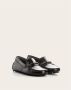 TOD'S Leren Loafers met Metalen Staaf Detail Black Dames - Thumbnail 2