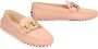 TOD'S Elegante leren loafers met metalen kettingdetail Pink Dames - Thumbnail 8