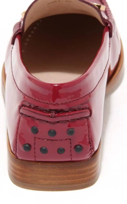 Tod's Leren Loafers Schoenen Pin Broche