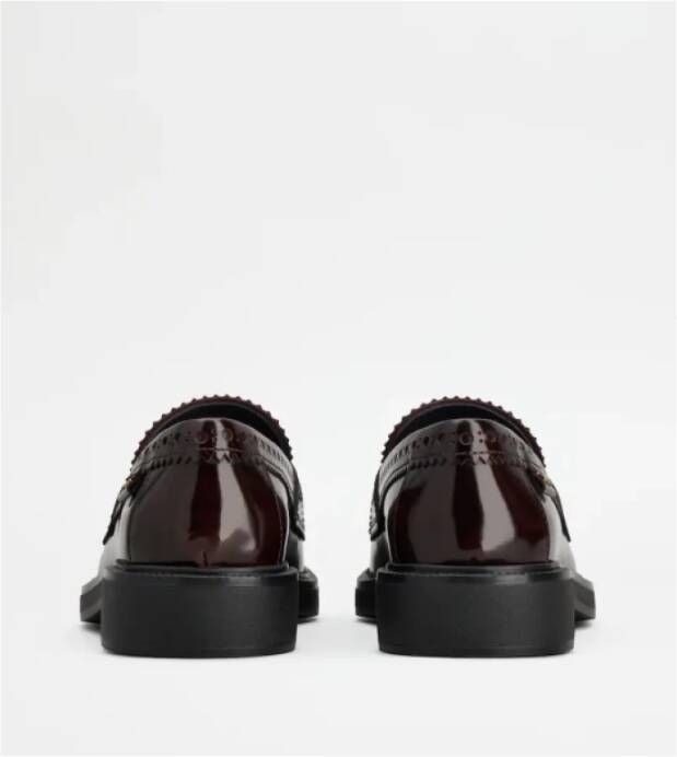 TOD'S Stijlvolle Mocassins voor Mannen Red Dames