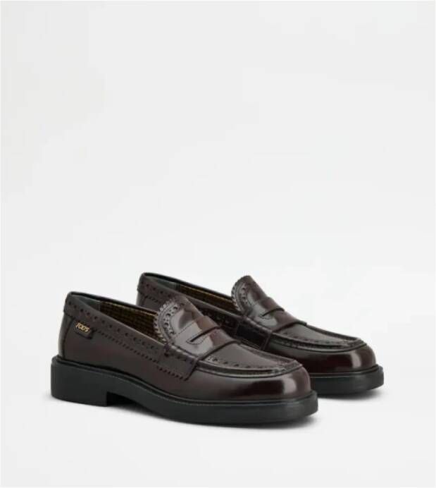 TOD'S Stijlvolle Mocassins voor Mannen Red Dames