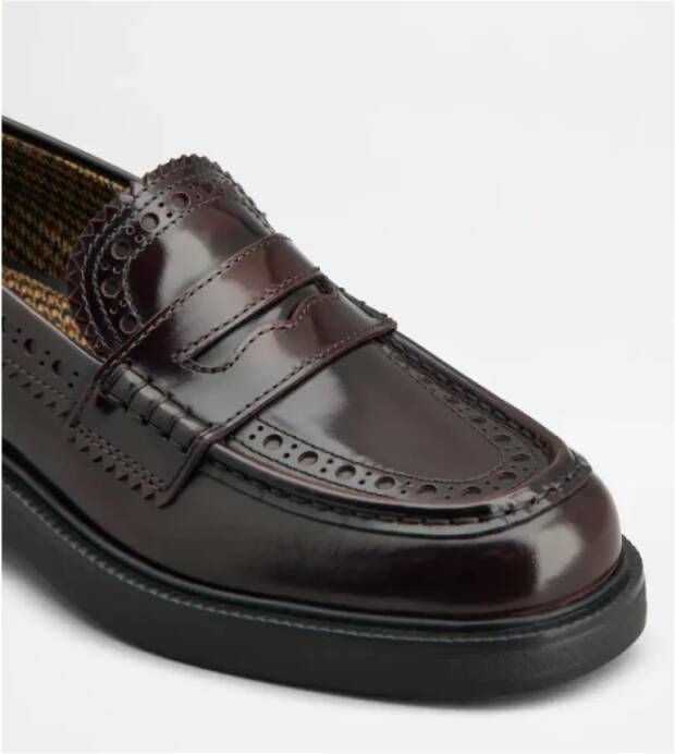 TOD'S Stijlvolle Mocassins voor Mannen Red Dames