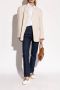 TOD'S Witte Leren Loafers Vierkante Neus Schoenen White Dames - Thumbnail 3
