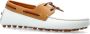 TOD'S Witte Leren Loafers Vierkante Neus Schoenen White Dames - Thumbnail 4