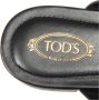 Tod's Leren sandalen met gesp in zwart - Thumbnail 2