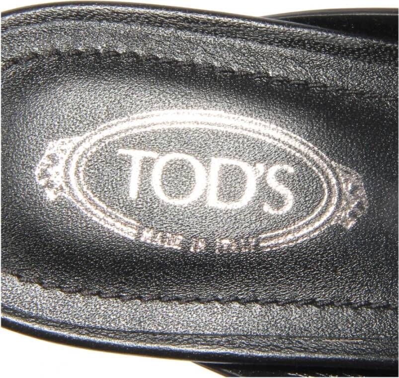 Tod's Leren sandalen met Mid Zwart Band