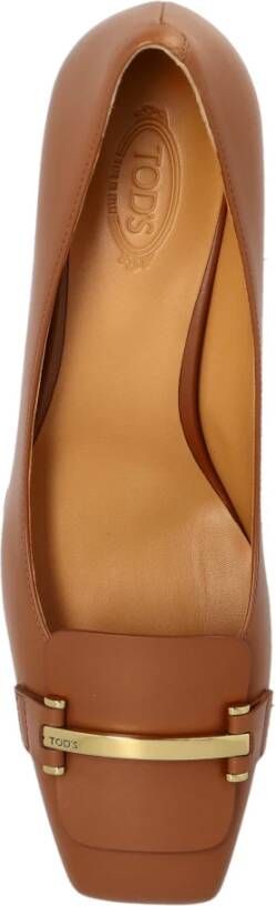 TOD'S Leren schoenen met hak Brown Dames