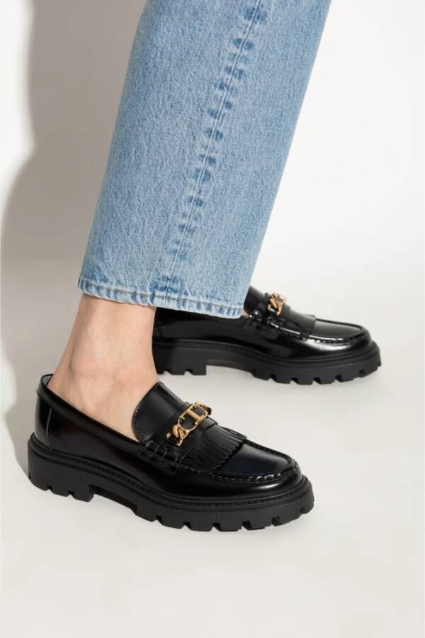 TOD'S Leren schoenen type loafers Black Dames