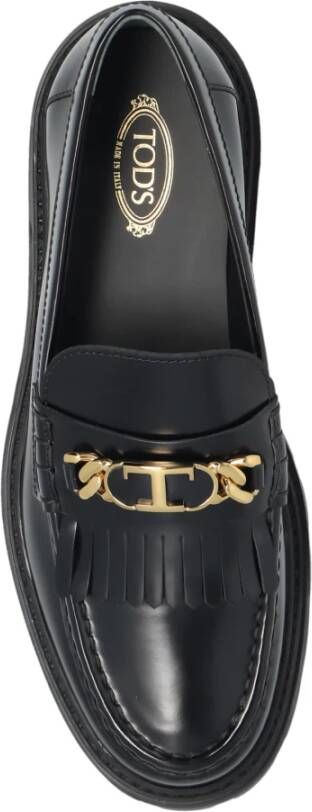 TOD'S Leren schoenen type loafers Black Dames