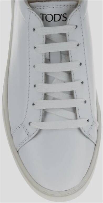 TOD'S Leren Sneakers White Heren