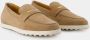 TOD'S Suède Mocassin met Metalen Inzetstuk Beige Dames - Thumbnail 6