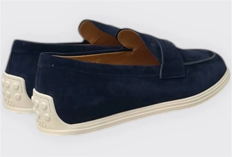 TOD'S Lichtgewicht Mocassin Schoen Blue Dames