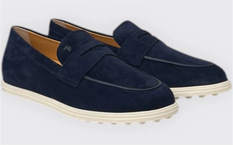 TOD'S Lichtgewicht Mocassin Schoen Blue Dames