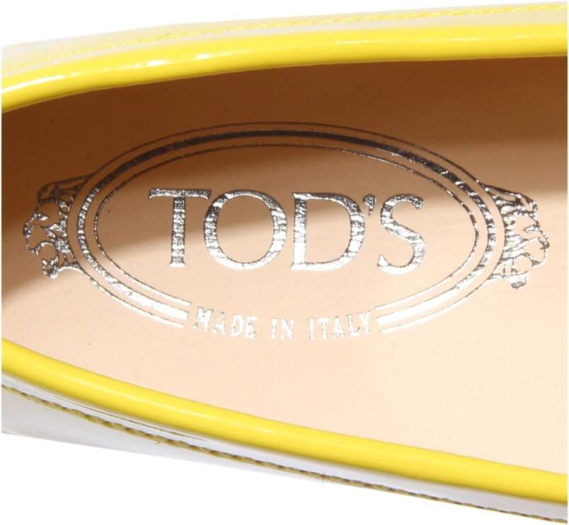 Tod's Limoen geel lakleren loafer