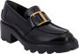 TOD'S Zwarte elegante loafers met middelhak Black Dames - Thumbnail 3