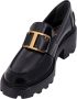 TOD'S Zwarte elegante loafers met middelhak Black Dames - Thumbnail 5