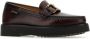 TOD'S Bordeauxrode Geborsteld Leren Mocassins Brown Dames - Thumbnail 3