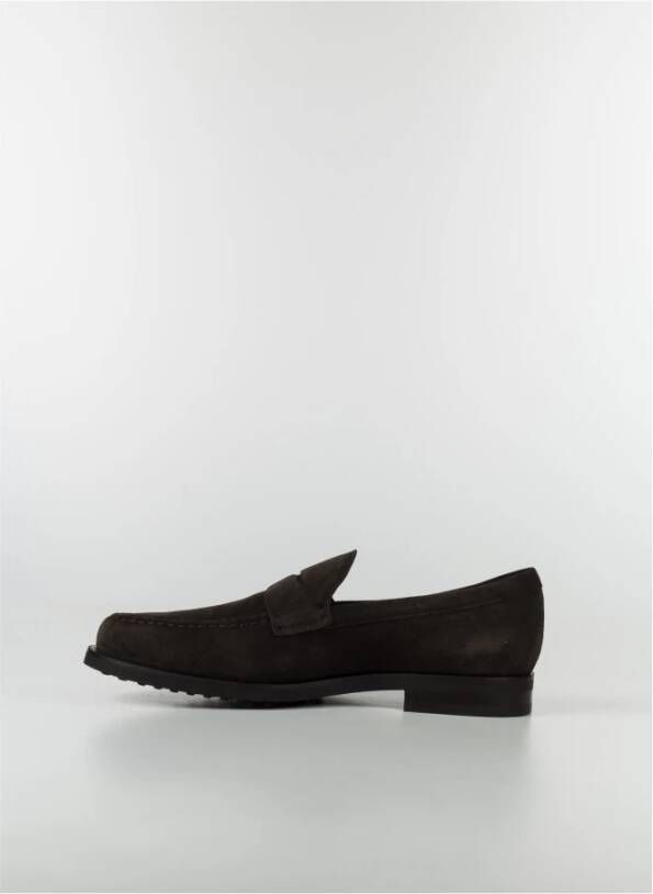 TOD'S Heren Suede Loafers Brown Heren
