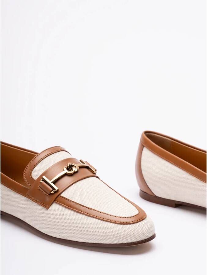 TOD'S Stijlvolle Witte Loafers voor Vrouwen Multicolor Dames