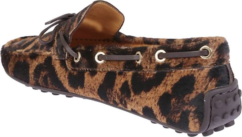 Tod's Luipaardprint Loafers met Strik