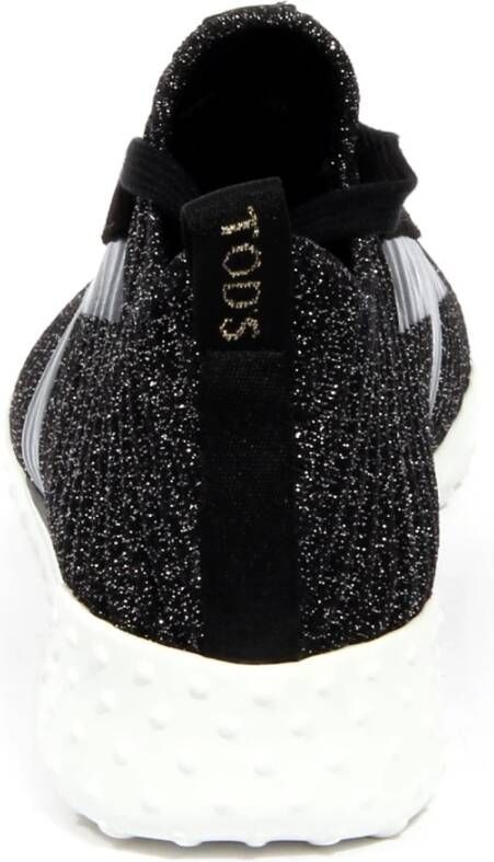 Tod's Lurex Lederen Sportiva Zilveren Schoenen