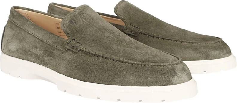 TOD'S Militair Groene Loafers Green Heren