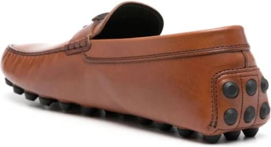 TOD'S Moc Calf Brandy Leren Band Brown Heren