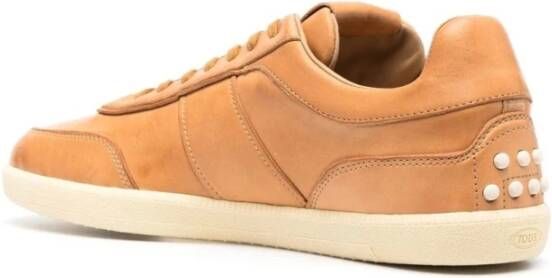 TOD'S Multicolor Casual Gesloten Platte Sneakers Orange Heren