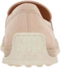 TOD'S Beige Raffia Loafer Slip-On Ronde Neus Beige Dames