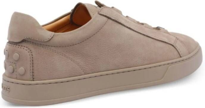 Tod's Nubuck Sneakers met geëmbosseerde rubberen zool