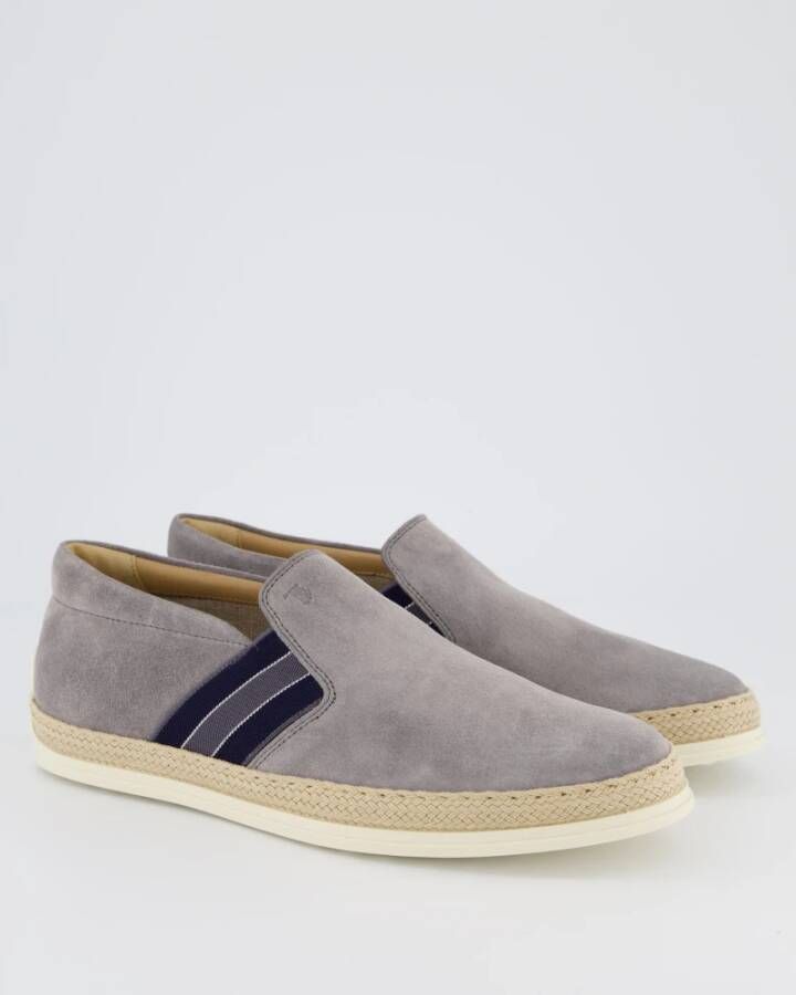 TOD'S Pant. Elast. Righe Gomma Rafia Gray Heren