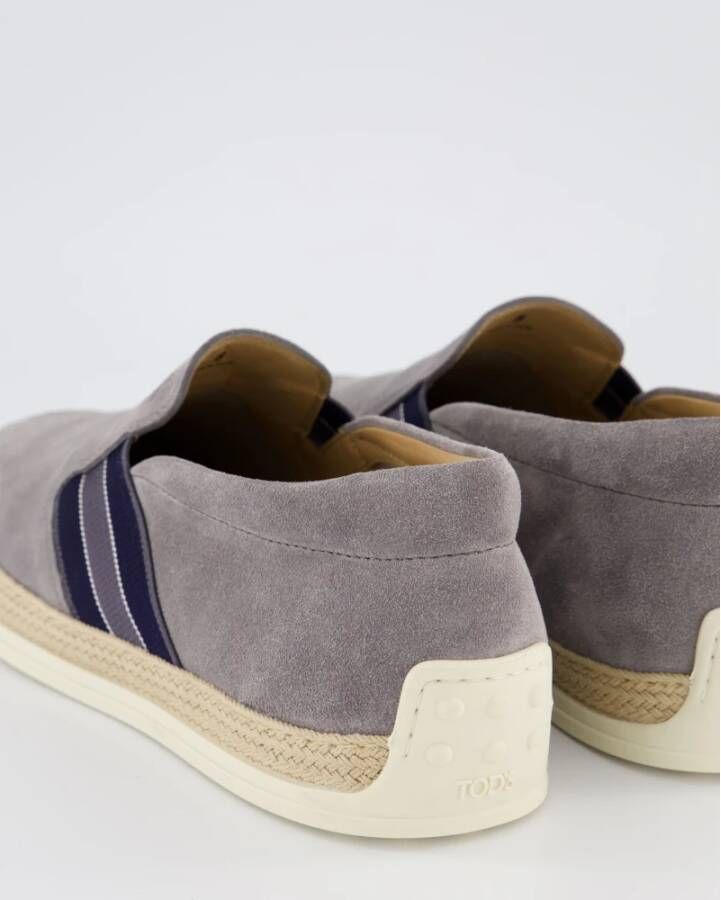 TOD'S Pant. Elast. Righe Gomma Rafia Gray Heren