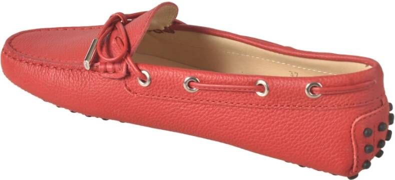 TOD'S Platte Loafers Red Dames