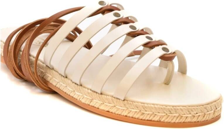 TOD'S Platte Sandalen Beige Dames