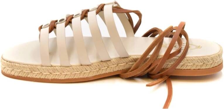 TOD'S Platte Sandalen Beige Dames