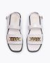 TOD'S Platte Sandalen met Kettingdetail White Dames - Thumbnail 3